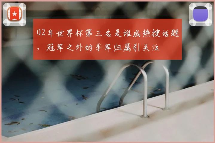 02年世界杯第三名是谁成热搜话题，冠军之外的季军归属引关注